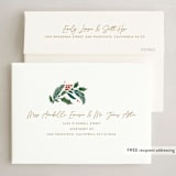 "Rejoice Pines" - Holiday Cards in Peach by Kristen Smith - FREE Recipient Addressing