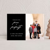 "Peace And Prosperity" - Holiday Cards in Onyx by Up Up Creative - Front