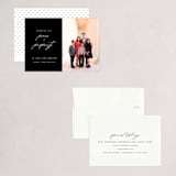 "Peace And Prosperity" - Holiday Cards in Onyx by Up Up Creative - Assembled