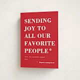 "You Made the List" - Holiday Cards in Candy Apple by Amy Payne - Folded Card