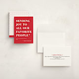"You Made the List" - Holiday Cards in Candy Apple by Amy Payne - Assembled