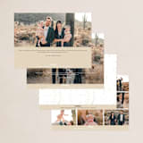 "Holiday Happiness" - Holiday Cards in Champagne by Angela Thompson - Back of Card Options