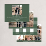 "Scripted Merry" - Holiday Cards in Hunter by Kasia Labocki - Back of Card Options