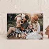 "Christmas script" - Holiday Cards in Frost by Erin German - Front