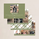 "Christmas script" - Holiday Cards in Frost by Erin German - Back of Card Options