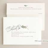 "Christmas script" - Holiday Cards in Frost by Erin German - FREE Recipient Addressing