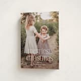 "Festive Type" - Holiday Cards in Snow by Kerry Doyle - Folded Card