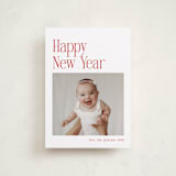 "Modern Serif" - Holiday Cards in Santa Suit by Nicole Walsh - Front