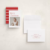 "Modern Serif" - Holiday Cards in Santa Suit by Nicole Walsh - Assembled