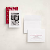 "Candy Cane Lines" - Holiday Cards in Candy Cane by Allison Orszak - Assembled