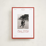 "newsie" - Holiday Cards in Candy Cane by Ellen Schlegelmilch - Front