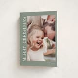 "Merry" - Holiday Cards in Sage by Angela Thompson - Folded Card