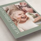 "Merry" - Holiday Cards in Sage by Angela Thompson - Detail