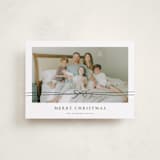 "Delicate Ribbon" - Holiday Cards in Coal by Wildfield Paper Co - Front