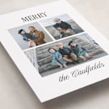 "classic merry triple" - Holiday Cards in Icicle by Kamala Nahas - Detail