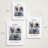 "classic merry triple" - Holiday Cards in Icicle by Kamala Nahas - Formats Available