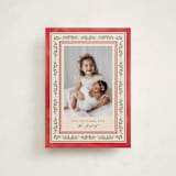 "Floral Folk" - Holiday Cards in Holly Berry by Mansi Verma - Front