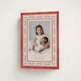 "Floral Folk" - Holiday Cards in Holly Berry by Mansi Verma - Folded Card