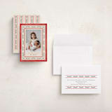 "Floral Folk" - Holiday Cards in Holly Berry by Mansi Verma - Assembled