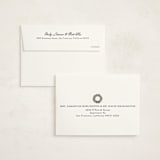 "Joy Wreath" - Holiday Cards in Blueberry by Sarah Brown - FREE Recipient Addressing