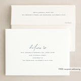 "Happiness" - Holiday Cards in Navy by That Girl Press - FREE Recipient Addressing