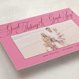 "Praline" - Holiday Cards in Gumdrop by Megan Davis - Detail