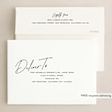 "Joy to the World script" - Holiday Cards in Linen by Owl and Toad - FREE Recipient Addressing