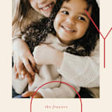 "Archer Joy" - Holiday Cards in Winter Rose by Carrie ONeal - Detail