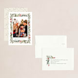"Wintry Frame" - Holiday Cards in Marshmallow by Jessica Williams - Assembled