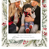 "Wintry Frame" - Holiday Cards in Marshmallow by Jessica Williams - Detail