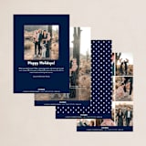 "Grateful Holiday" - Holiday Cards in Royals by Christie Kelly - Back of Card Options