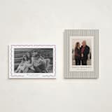 "Delicate Frame" - Holiday Cards in Holly Berry by Susan Moyal - Photo Orientation Options