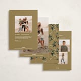 "Faubourg" - Holiday Cards in Pudding by Leia Matt - Back of Card Options