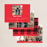 "at home" - Holiday Cards in Snow by That Girl Press - Back of Card Options
