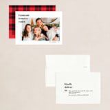 "at home" - Holiday Cards in Snow by That Girl Press - Assembled