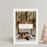 "Merrier by the Minute" - Holiday Cards in Coal by Up Up Creative - Front