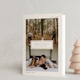 "Merrier by the Minute" - Holiday Cards in Coal by Up Up Creative - Folded Card