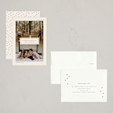 "Merrier by the Minute" - Holiday Cards in Coal by Up Up Creative - Assembled
