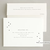 "Merrier by the Minute" - Holiday Cards in Coal by Up Up Creative - FREE Recipient Addressing