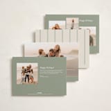 "evergreen garlands" - Holiday Cards in Eggnog by Rebecca Durflinger - Back of Card Options