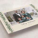 "evergreen garlands" - Holiday Cards in Eggnog by Rebecca Durflinger - Detail