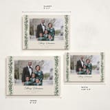 "evergreen garlands" - Holiday Cards in Eggnog by Rebecca Durflinger - Formats Available
