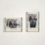 "evergreen garlands" - Holiday Cards in Eggnog by Rebecca Durflinger - Photo Orientation Options