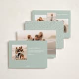 "Holiday Photo Grid" - Holiday Cards in Coal by Kimberly Morgan - Back of Card Options
