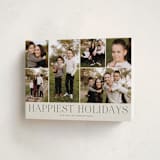 "Holiday Photo Grid" - Holiday Cards in Coal by Kimberly Morgan - Folded Card
