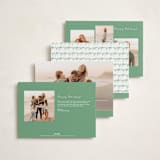 "Preppy Bow Border" - Holiday Cards in Candy by Susan Zinader - Back of Card Options