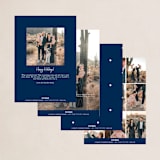 "Rating 2020" - Holiday Cards in Midnight by Hudson meet Rose - Back of Card Options