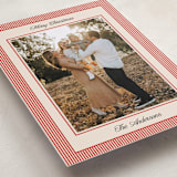 "Little Stripes" - Holiday Cards in Ruby by Annie Shapiro - Detail