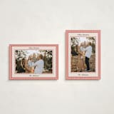 "Little Stripes" - Holiday Cards in Ruby by Annie Shapiro - Photo Orientation Options