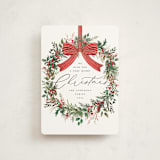 "Festive Holiday" - Holiday Cards in Snow by Susan Moyal - Front